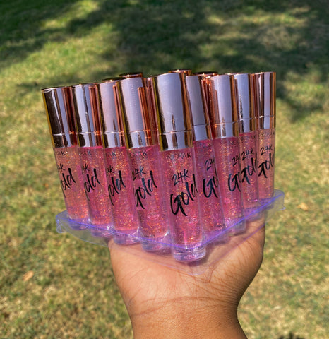 25 pc -  Nicka K 24K Rose Gold Lipgloss